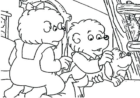 476x333 Berenstain Bears Coloring Pages Bears Coloring Pages Coloring
