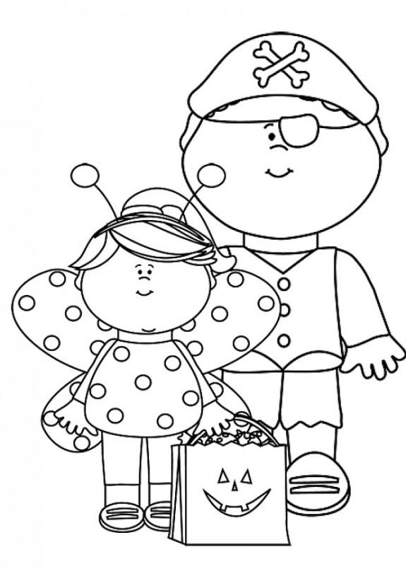 575x804 Free Printable Halloween Coloring Pages