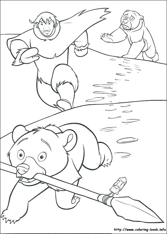 567x794 Brother Bear Coloring Pages