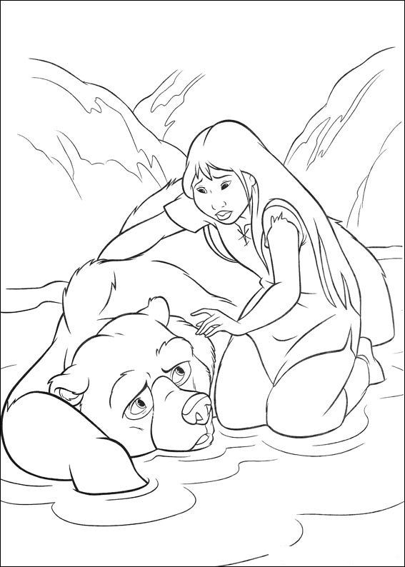 567x794 Happy Feet Coloring Pages Brother Bear 2 Coloring Page
