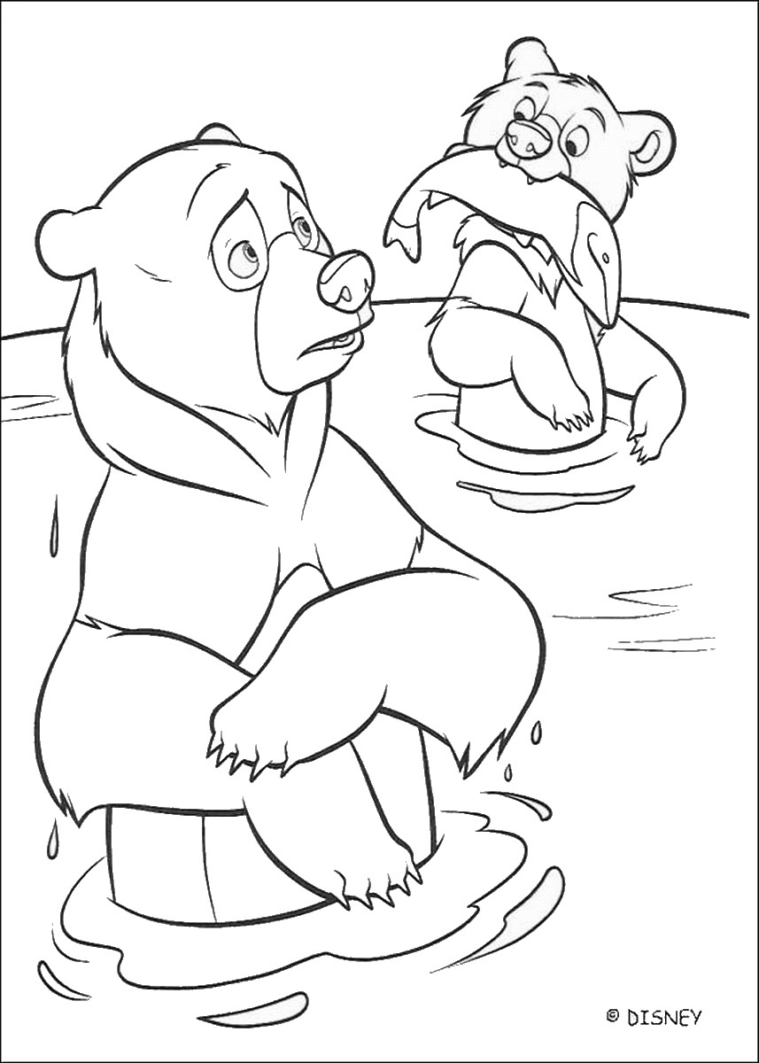 857x1200 Brother Bear Coloring Pages