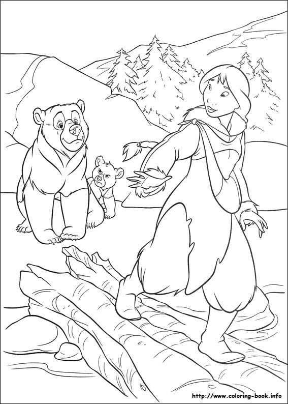 567x794 Brother Bear 2 Coloring Picture