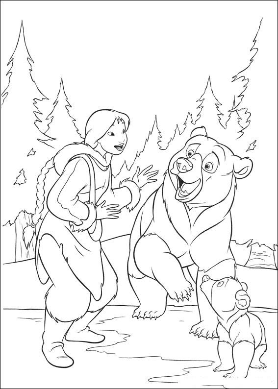 567x794 Brother Bear 3 Coloring Page