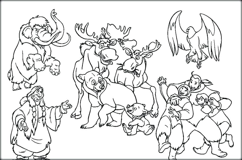 1024x677 Brother Bear Coloring Pages Brother Bear Brother Bear Coloring