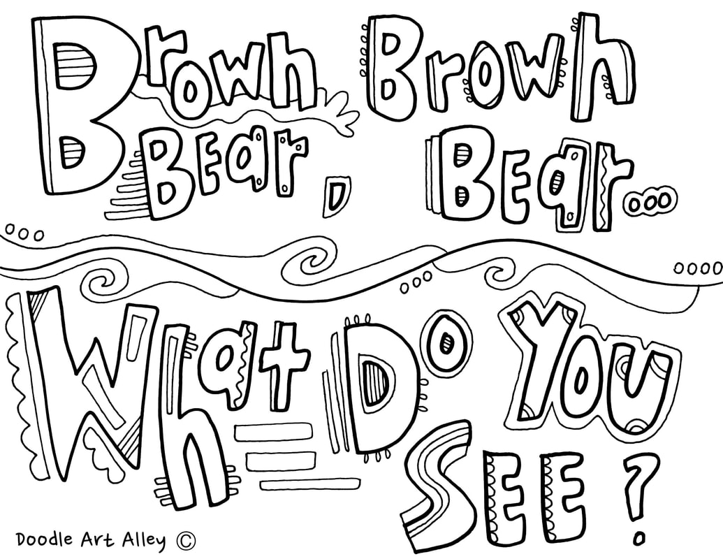 Brown Bear Coloring Pages Call Back Classroom Doodles 1035x800 Brown Bear Coloring Pages Call Back Classroom Doodles