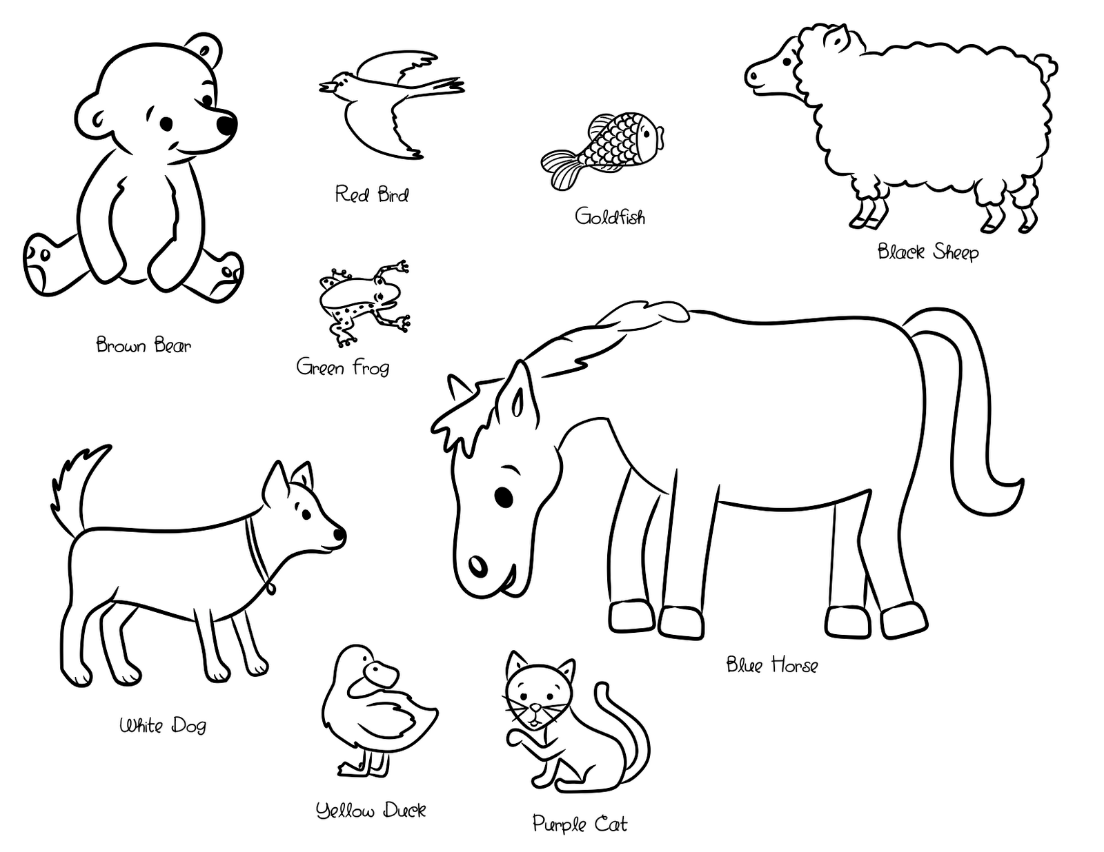 Coloring Page Brown Bear, Brown Bear, What Do You See Therapy 1600x1236 Coloring Page Brown Bear, Brown Bear, What Do You See Therapy