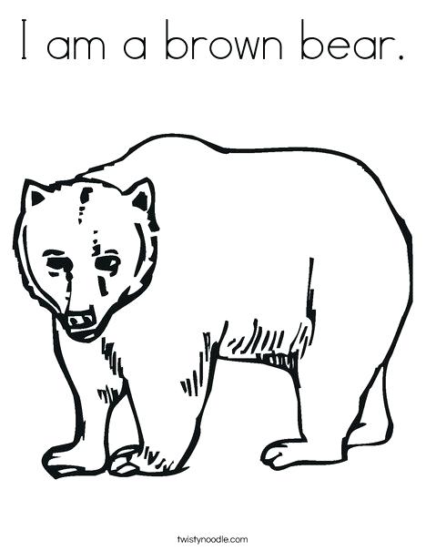 468x605 Brown Bear Coloring Pages Brown Bear Coloring Pages Brown Bear