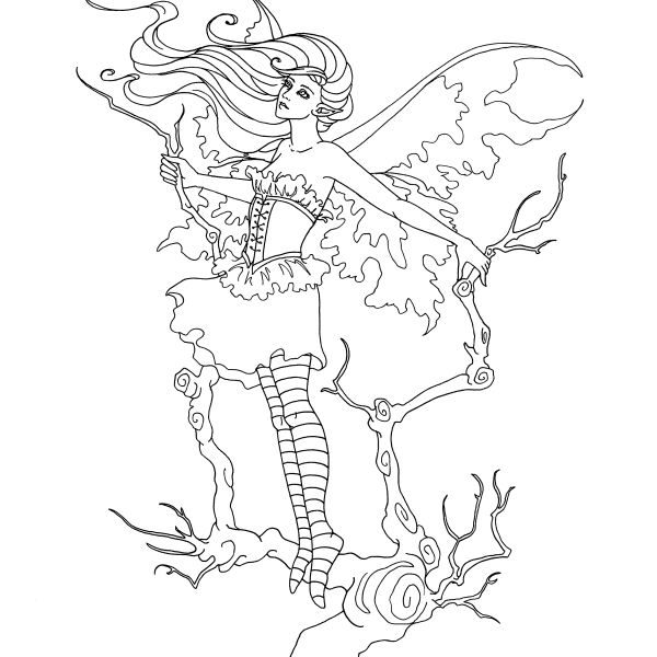 600x600 Amy Brown Coloring Book Coloring Page Coloring Pages