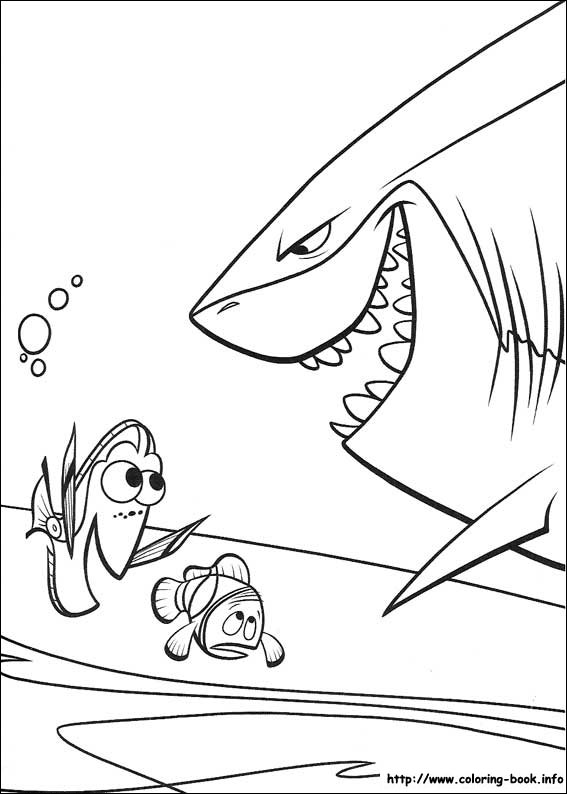 567x794 Finding Nemo Coloring Picture