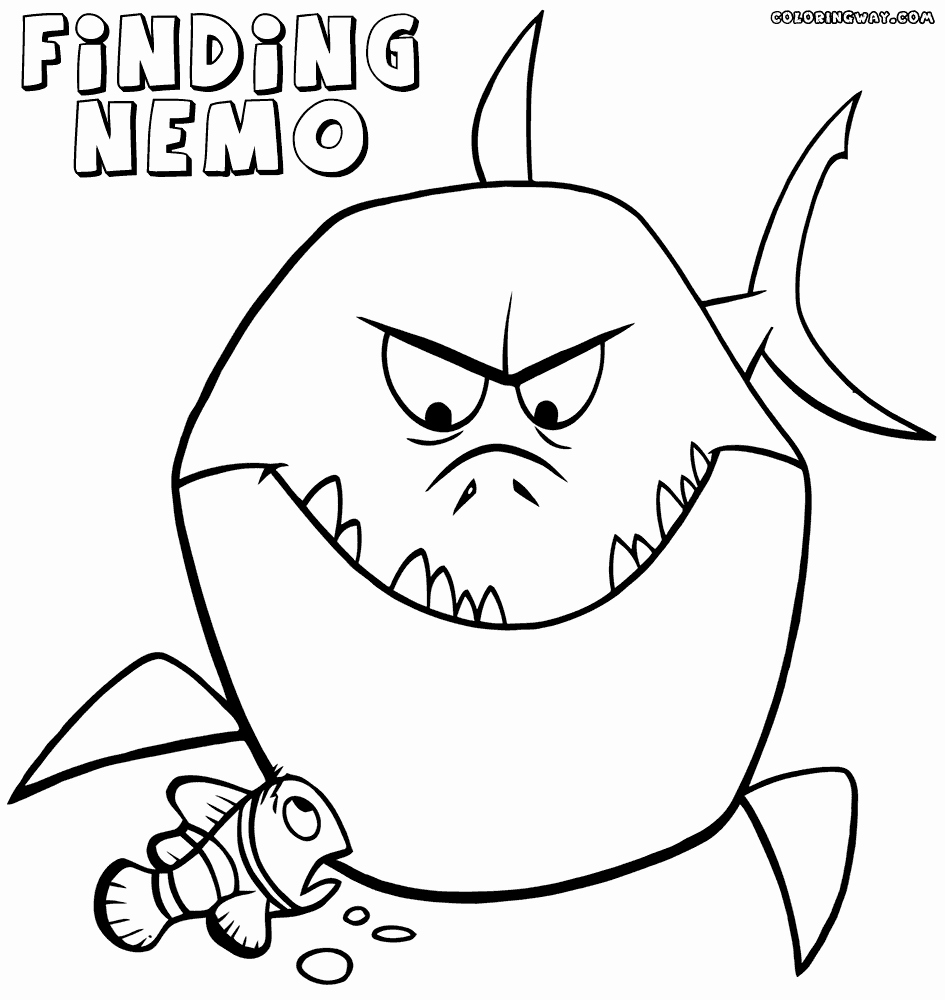 945x1000 24 Awesome Finding Nemo Coloring Pages