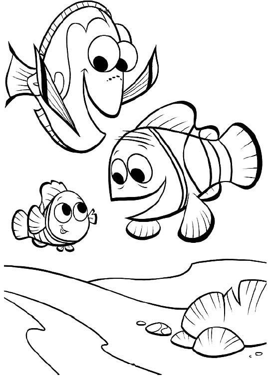 541x754 40 Finding Nemo Coloring Pages