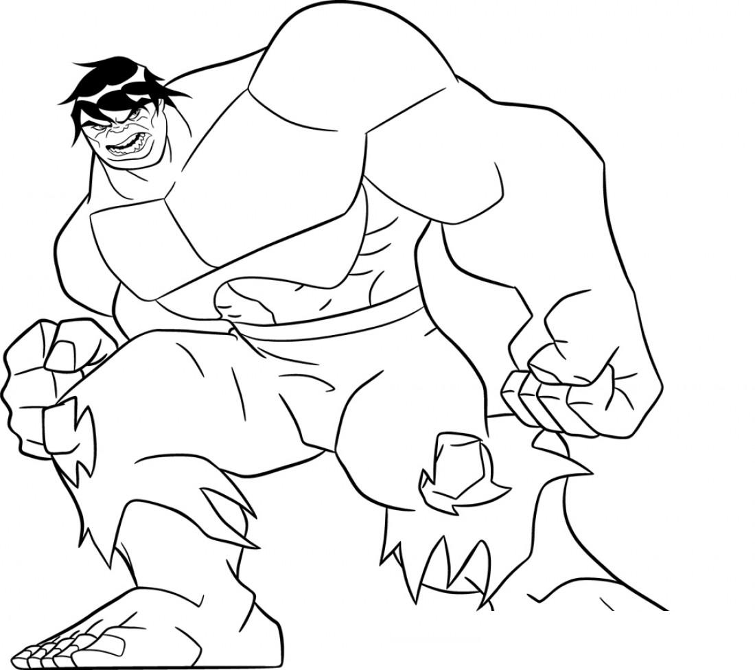 1100x976 Incredible Hulk Coloring Pages