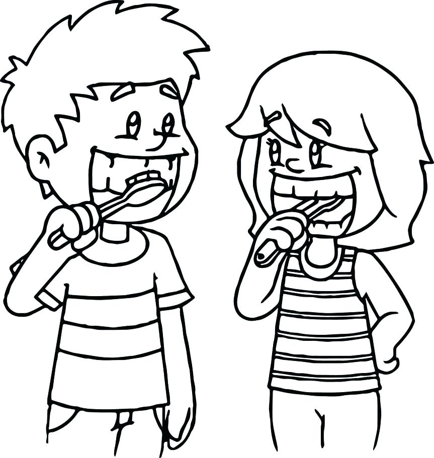 Paint Brush Coloring Page Teeth Brushing Coloring Pages Coloring 863x911 Paint Brush Coloring Page Teeth Brushing Coloring Pages Coloring