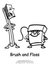 205x270 Dental Coloring Pages Teeth