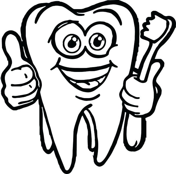 618x612 Teeth Coloring Pages Dental Coloring Pages For Preschool As Dental