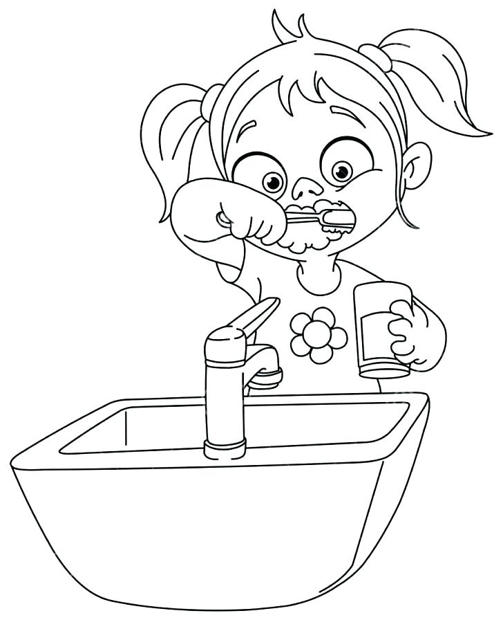 728x896 Tooth Coloring Page Tooth Brushing Coloring Pages Coloring Pages
