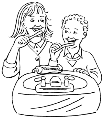 353x408 Brush Your Teeth Coloring Pages
