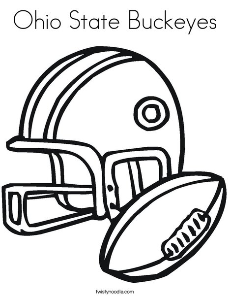 468x605 Ohio State Buckeyes Coloring Page