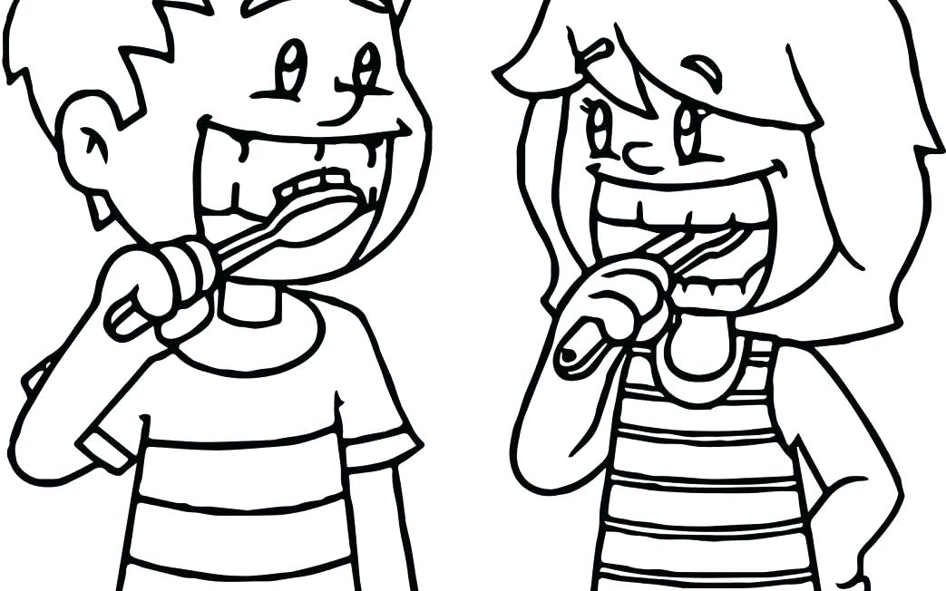 Teeth Coloring Page 1043x652 Teeth Coloring Page