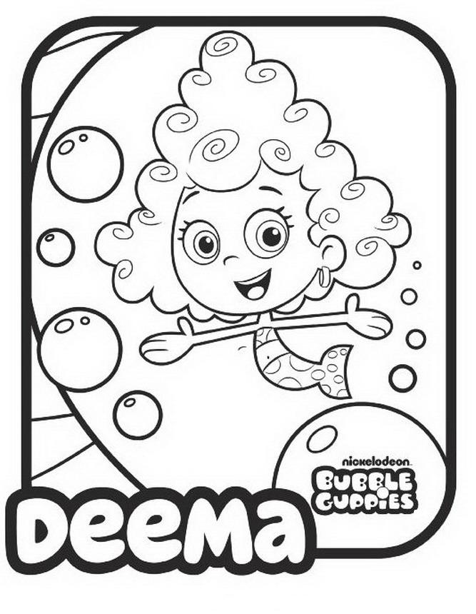 Bubble Guppies Coloring Pages 667x860 Bubble Guppies Coloring Pages