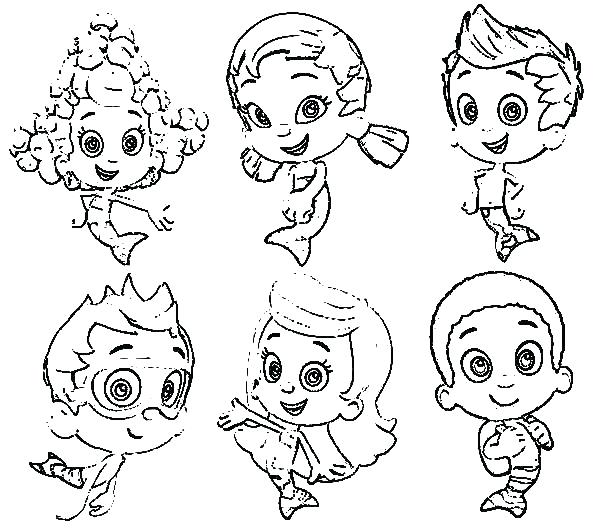 Coloring Pages Characters Extraordinary Astonishing Bubble Guppies 600x531 Coloring Pages Characters Extraordinary Astonishing Bubble Guppies