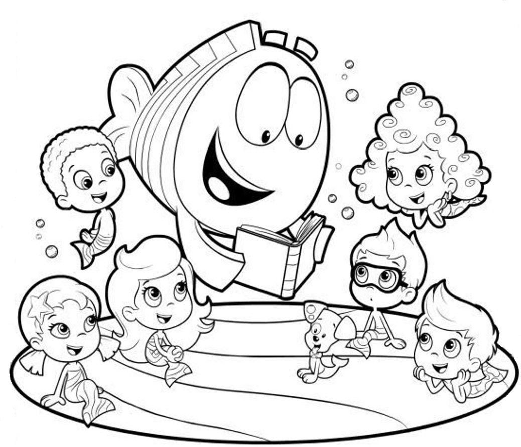 1038x891 Bubble Guppies Coloring Pages To Print.jpg Coloring