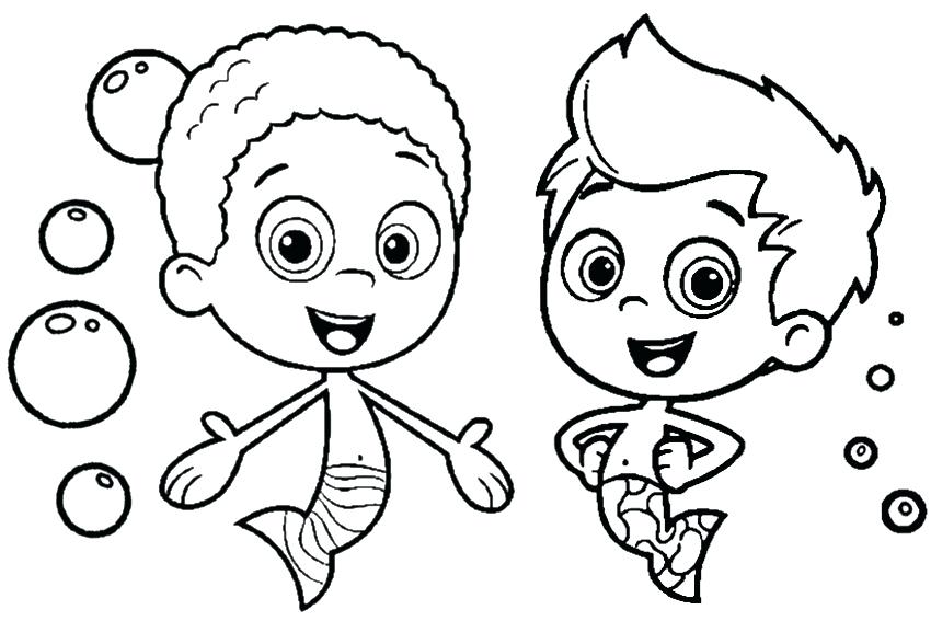 850x567 Bubble Guppies Coloring Pages