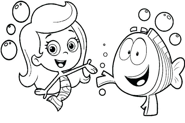 600x400 Fresh Bubble Guppies Coloring Pages For Nick Coloring Pages Bubble