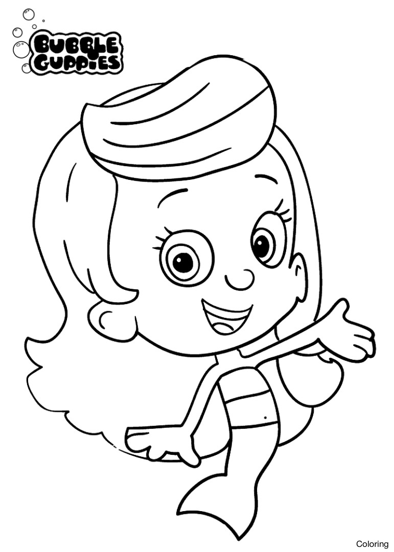 771x1080 Amazing Bubble Guppies Coloring Pages 55 In Coloring Print