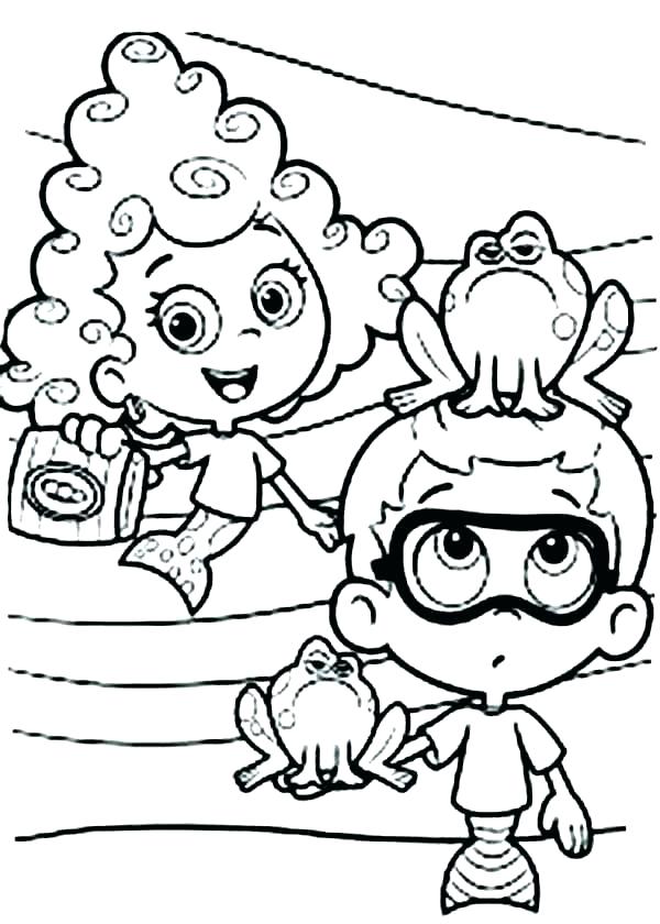 600x840 Bubble Guppies Printable Coloring Pages Molly And Bubble Guppies