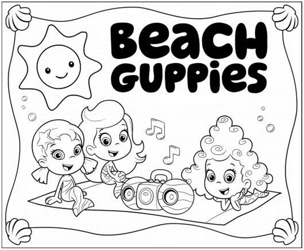 1000x822 New Bubble Guppies Printable Coloring Page Coloring Page Pedia