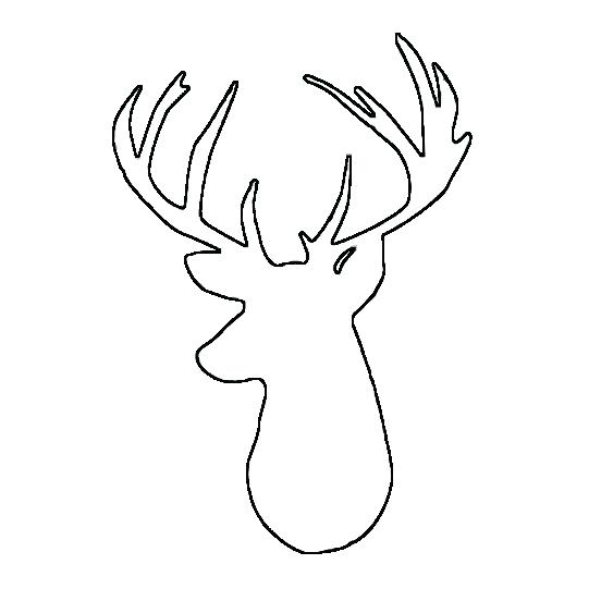 552x552 Deer Head Coloring Pages Deer Head Coloring Pages Deer Head