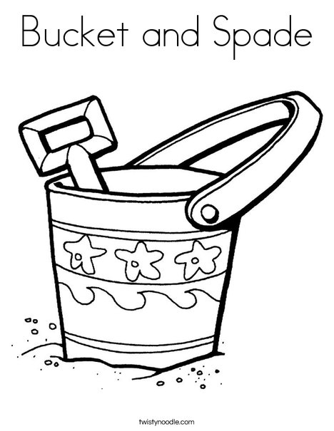 468x605 Bucket And Spade Coloring Page
