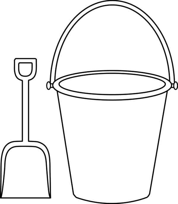 600x689 Picture Shovel And Bucket Coloring Pages Best Place To Color