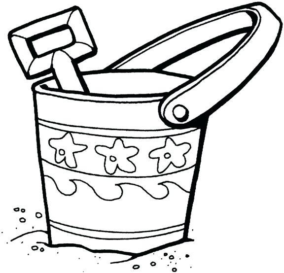 576x554 Summer Fun Coloring Pages North Kids Bucket Summer Water Fun