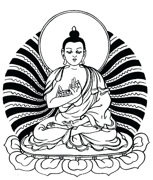 633x747 Buddhist Coloring Pages Art Line Drawings Best Buddhist Mandala