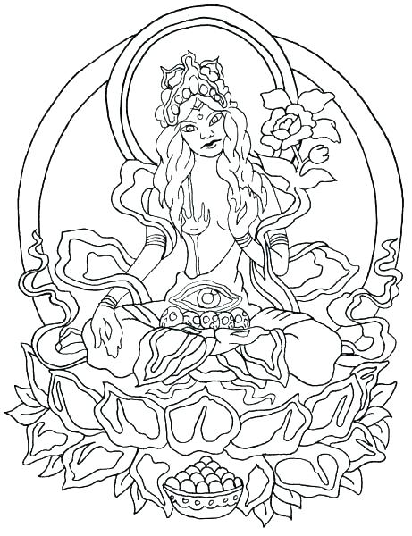461x600 Buddhist Coloring Pages Mandala Coloring Pages New Mandala