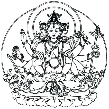 448x449 Buddha Coloring Pages Coloring Page Coloring Page Coloring