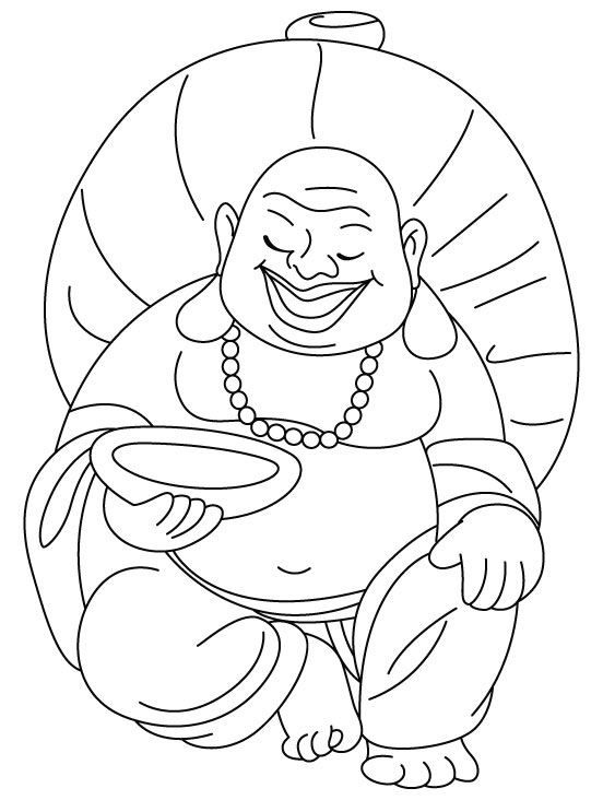 552x732 Laughing Buddha Coloring Pages Printable Coloring Amp Painting