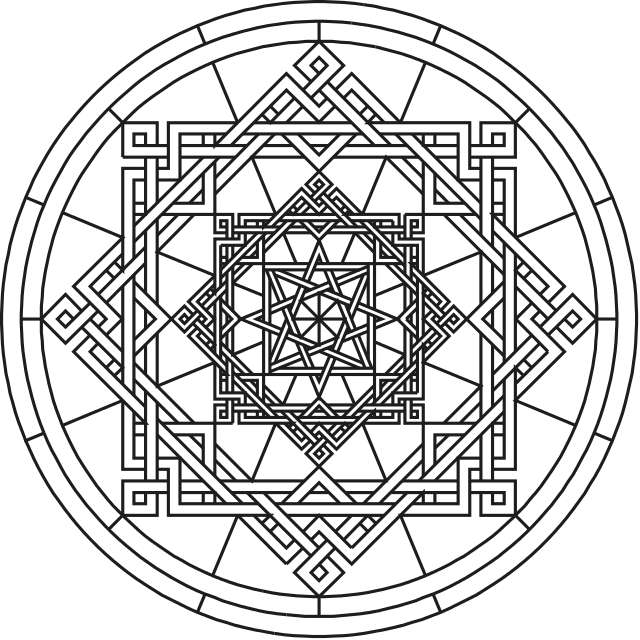 Mandala Flower Coloring Pages Difficult 640x640 Mandala Flower Coloring Pages Difficult