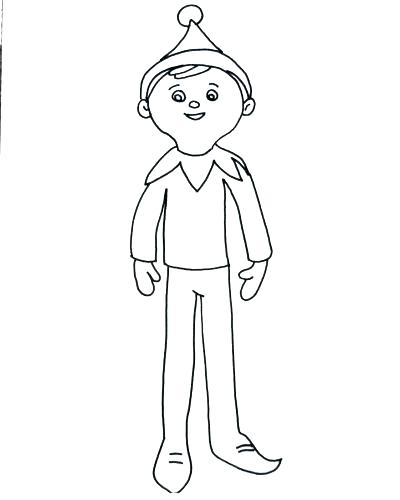 400x500 Elf Coloring Pages Free For Adults Colouring Page With Elves Kids