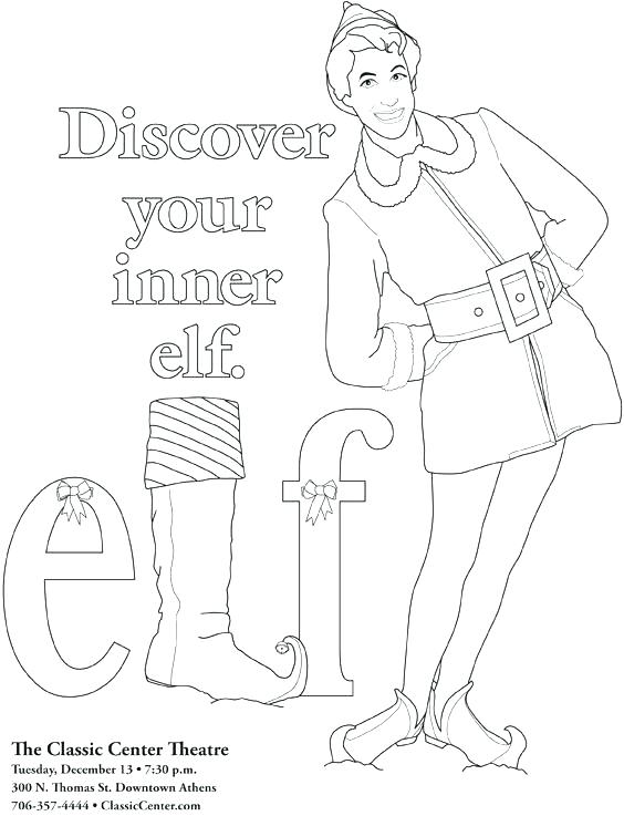 564x737 Elves Coloring Pages Buddy The Elf Coloring Pages Buddy The Elf