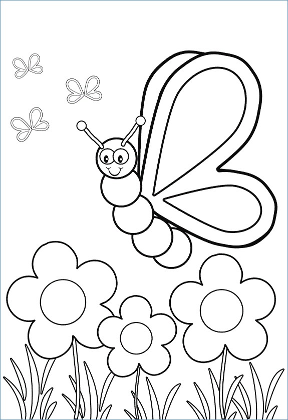 Spring Bugs Coloring Pages 575x840 Spring Bugs Coloring Pages