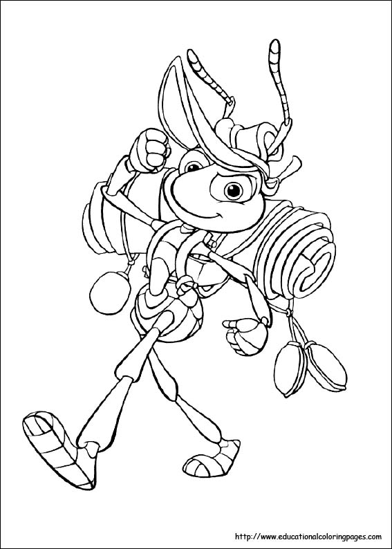 567x794 A Bug's Life Coloring Pages