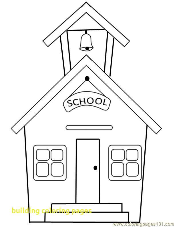 612x792 Building Coloring Pages With 35 Coloring Page A School Small