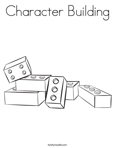 468x605 Character Building Coloring Page