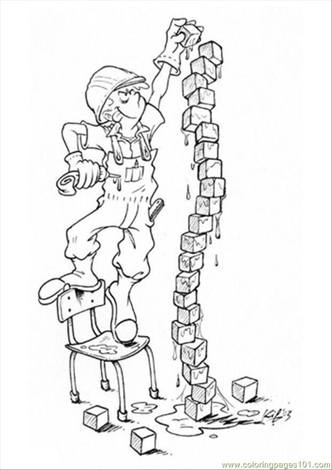 650x918 G With Building Blocks Dm5519 Coloring Page