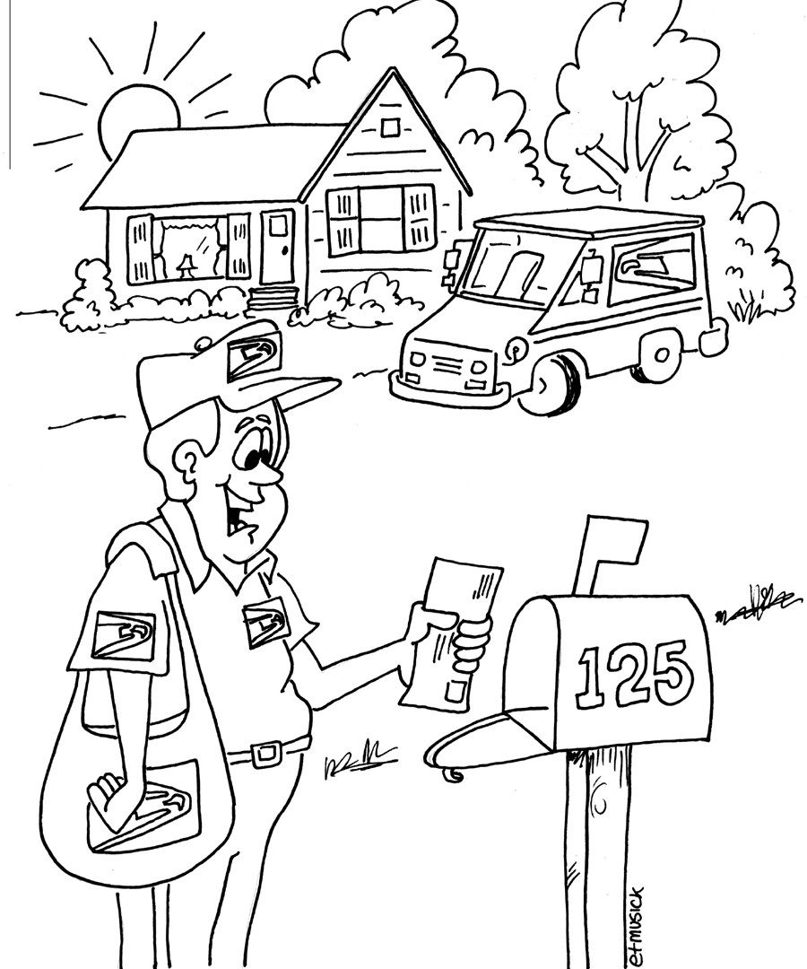 900x1080 Amazing Post Officeg Pages For Kids Print1 Sheets Building Office