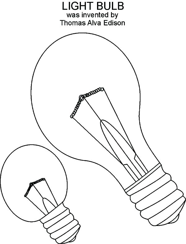 Thomas Edison Coloring Page Light Bulb Coloring Pages Thomas 600x786 Thomas Edison Coloring Page Light Bulb Coloring Pages Thomas
