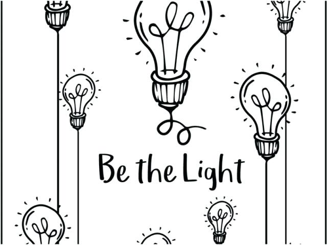 Printable Light Bulb Coloring Page 640x480 Printable Light Bulb Coloring Page